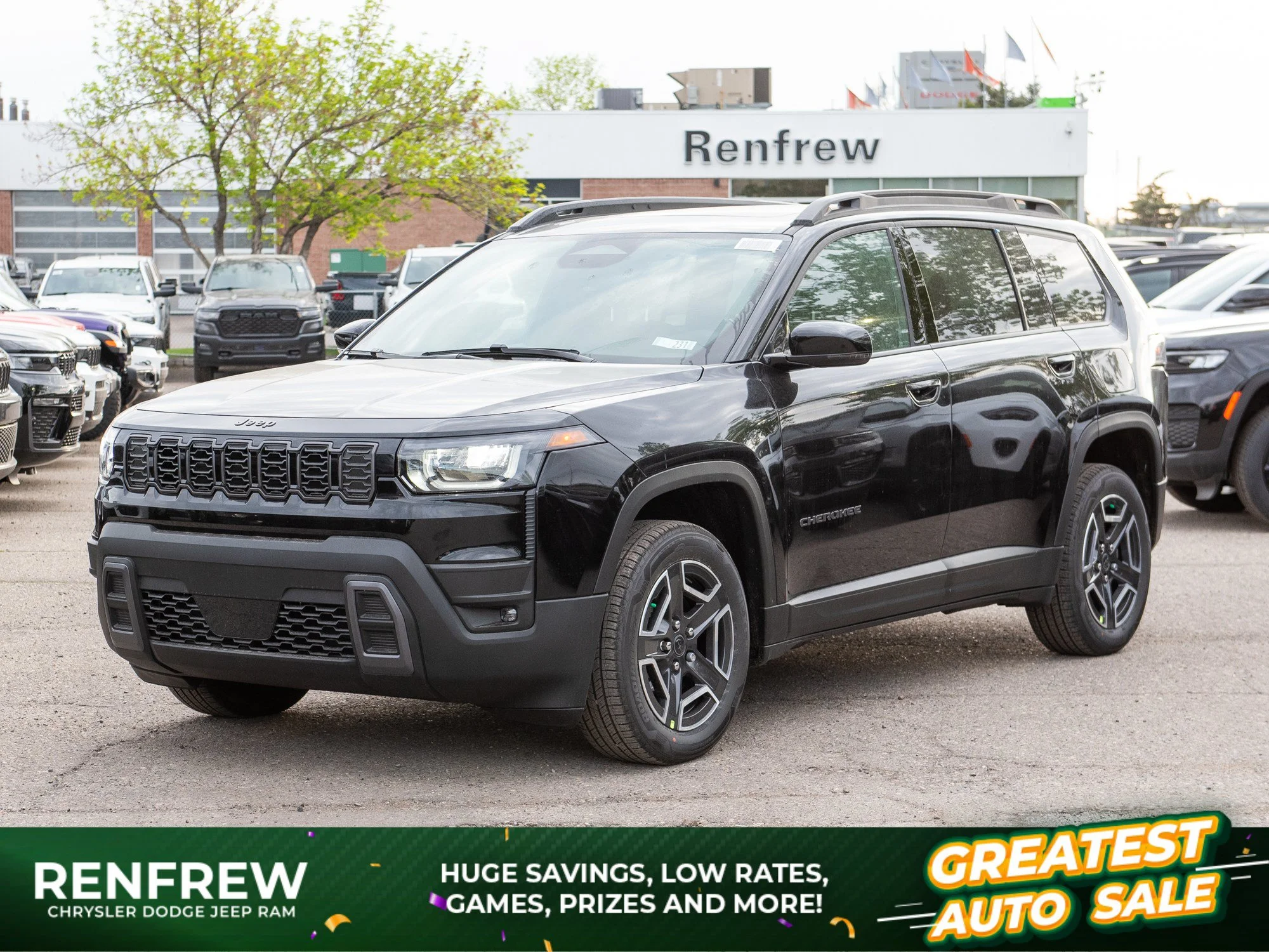 New 2026 Black Jeep Limited * Hybrid 4x4, Panoramic Sunroof, Heated Leather Seats/Wheel image 1