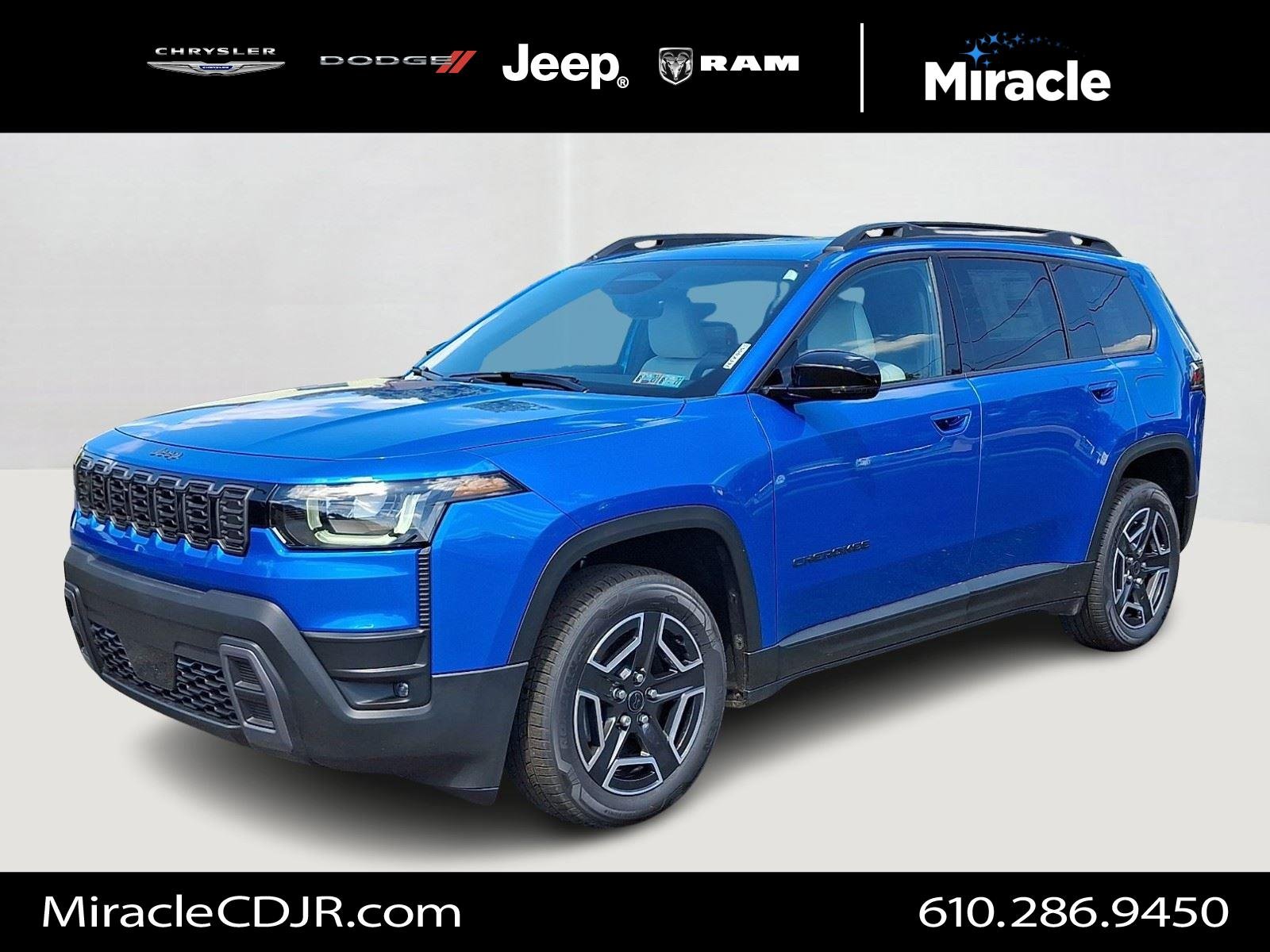 New 2026 Hydro Blue Pearl-Coat Exterior Paint Jeep Limited image 1
