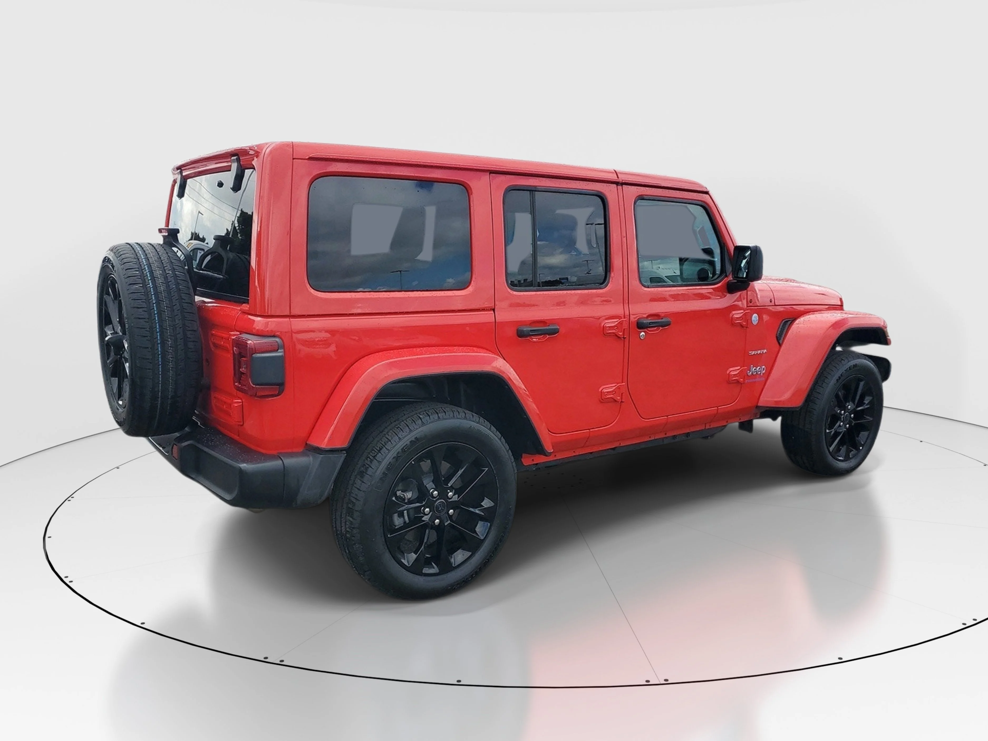 Used 2024 Red Jeep Sahara 4xe image 3