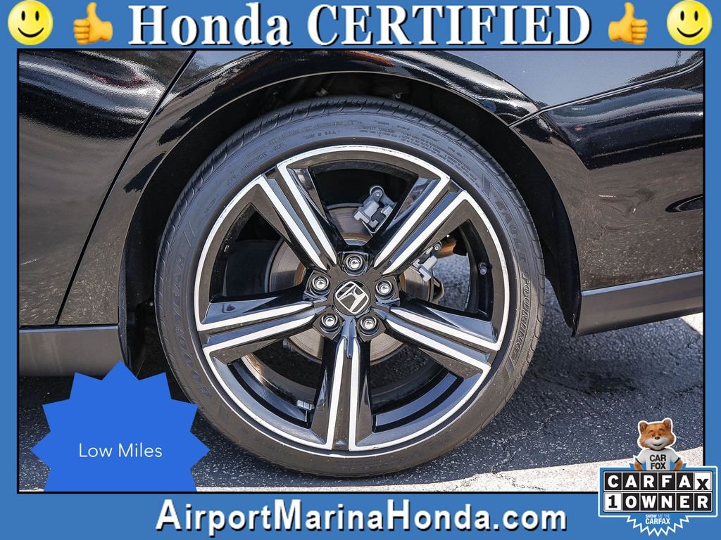 Certified Used 2024 Crystal Black Pearl Honda HYBRID SPORT image 22