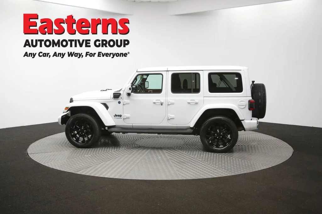 Used 2021 White Jeep Unlimited Sahara High Altitude 4xe image 61