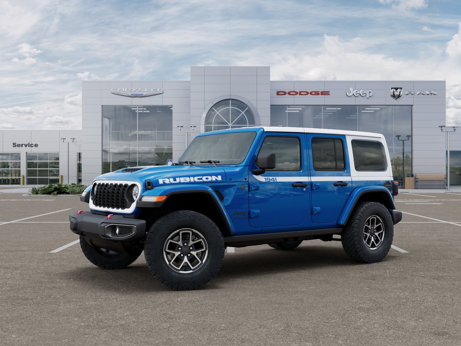 New 2026 Hydro Blue Pearl-Coat Exterior Paint Jeep Rubicon image 121