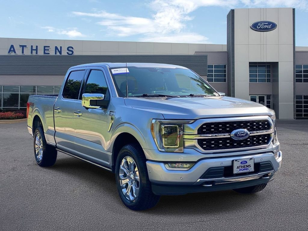 Certified Used 2022 Iconic Silver Metallic Ford Platinum image 1