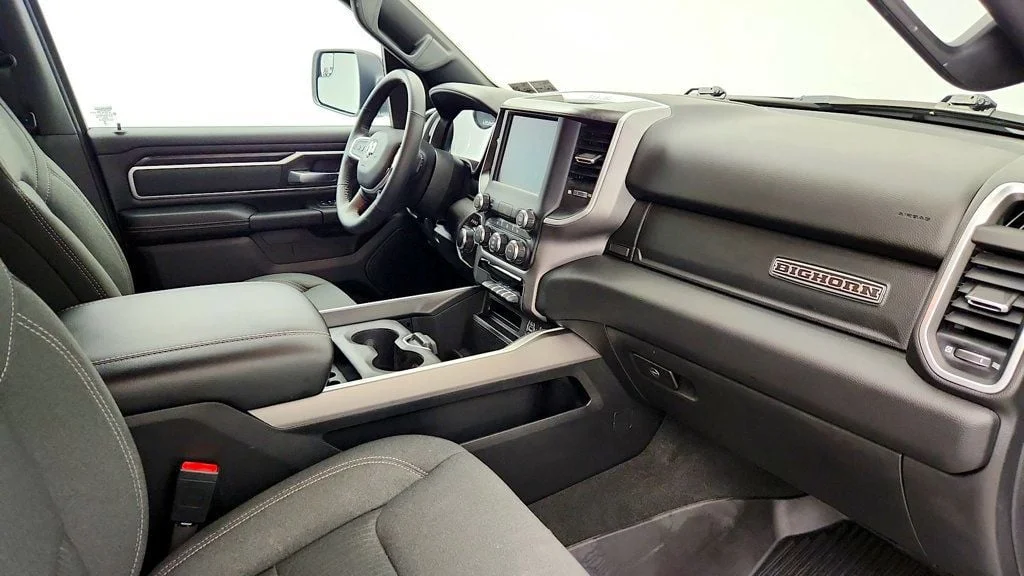 Used 2023 Bright White Clearcoat Ram Big Horn Quad Cab 4x4 Night Edition w/ HEMI V8 & Level 2 Group image 25