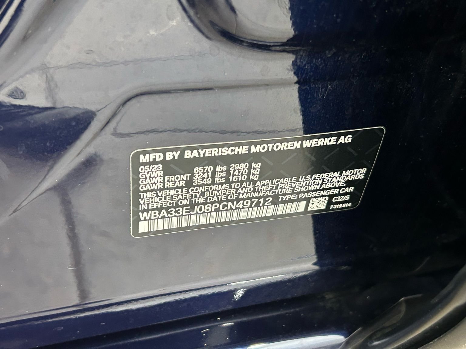 Used 2023 Tanzanite Blue II Metallic BMW 760i xDrive image 31