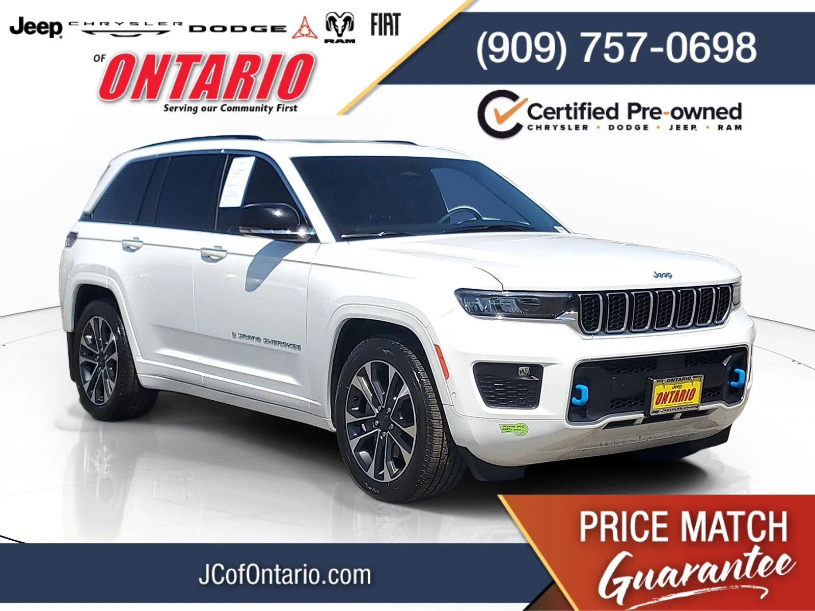 Certified Used 2023 White Jeep Overland 4xe image 1