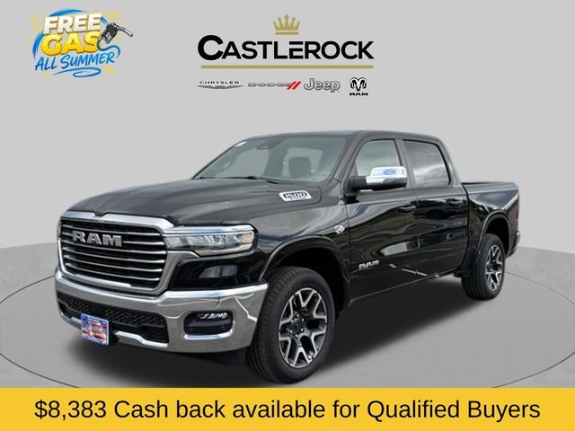 New 2026 Diamond Black Crystal Pearl-Coat Exterior Paint RAM Laramie image 1