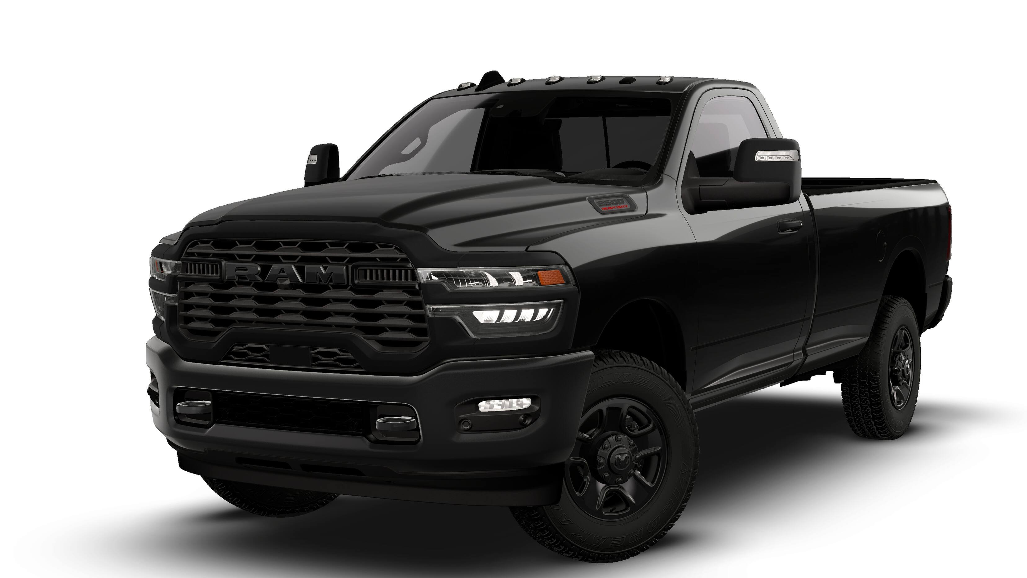 New 2026 Diamond Black Crystal Pearl-Coat Exterior Paint RAM TRADESMAN image 1