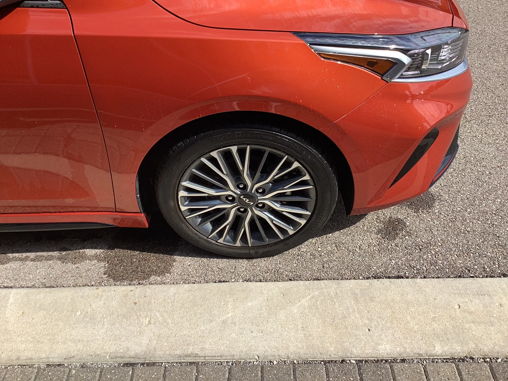 Used 2023 Fire Orange Kia GT-Line image 2