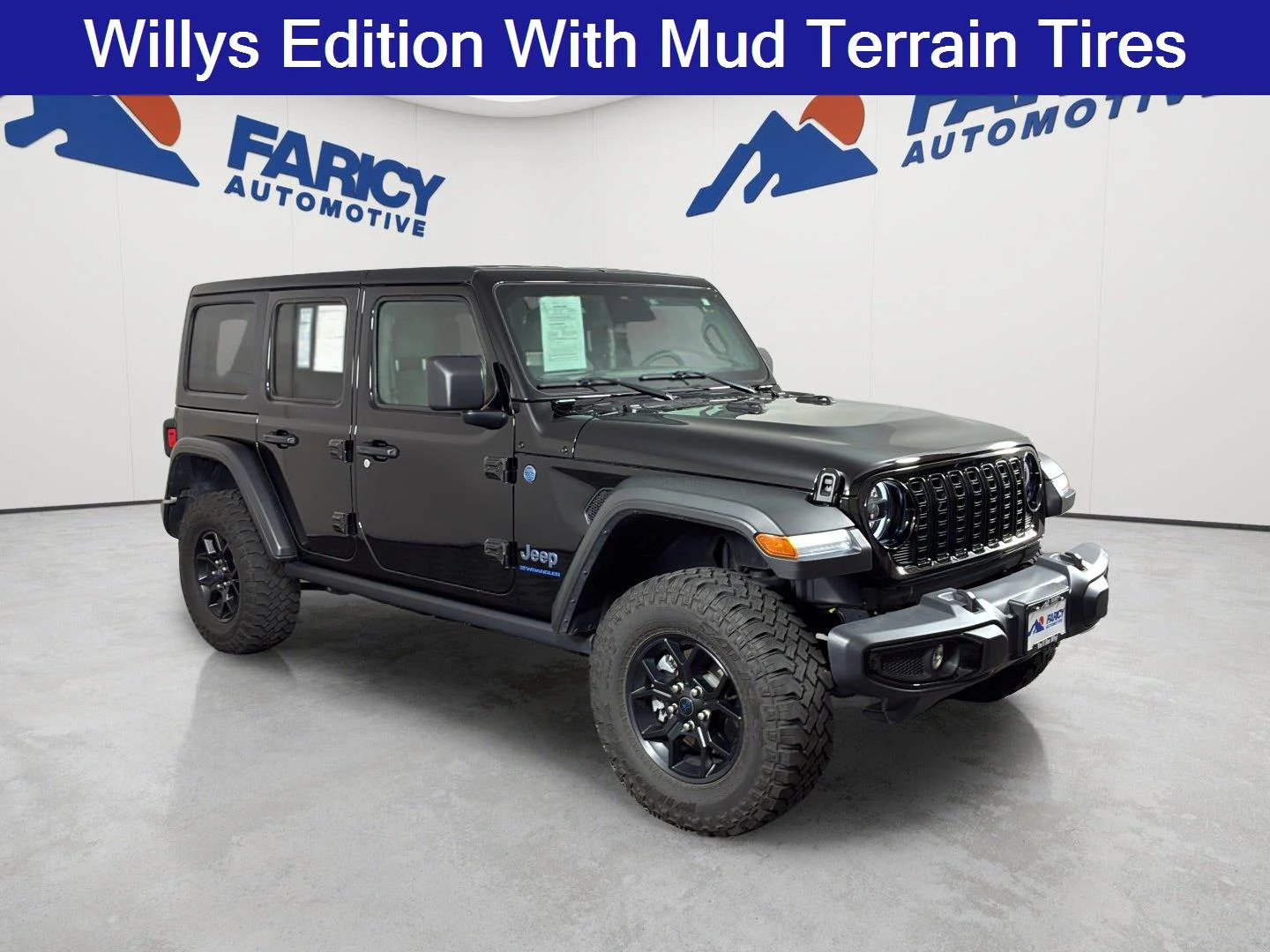 Used 2025 Black Clearcoat Jeep Willys image 3