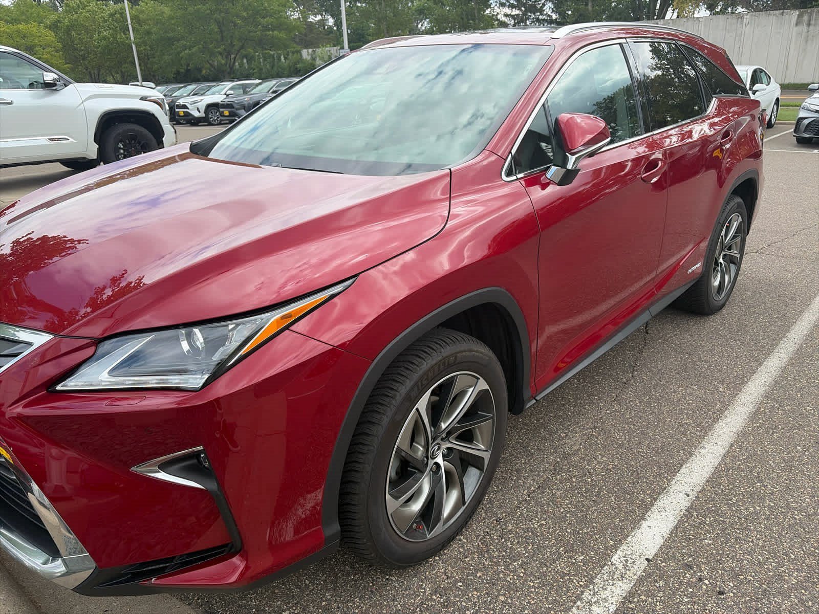 Used 2019 Matador Red Mica Lexus RX 450hL Luxury image 3