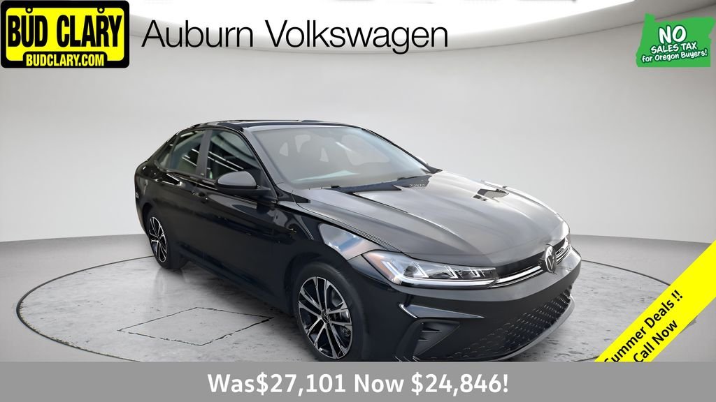 New 2026 Black Volkswagen 1.5T Sport image 1