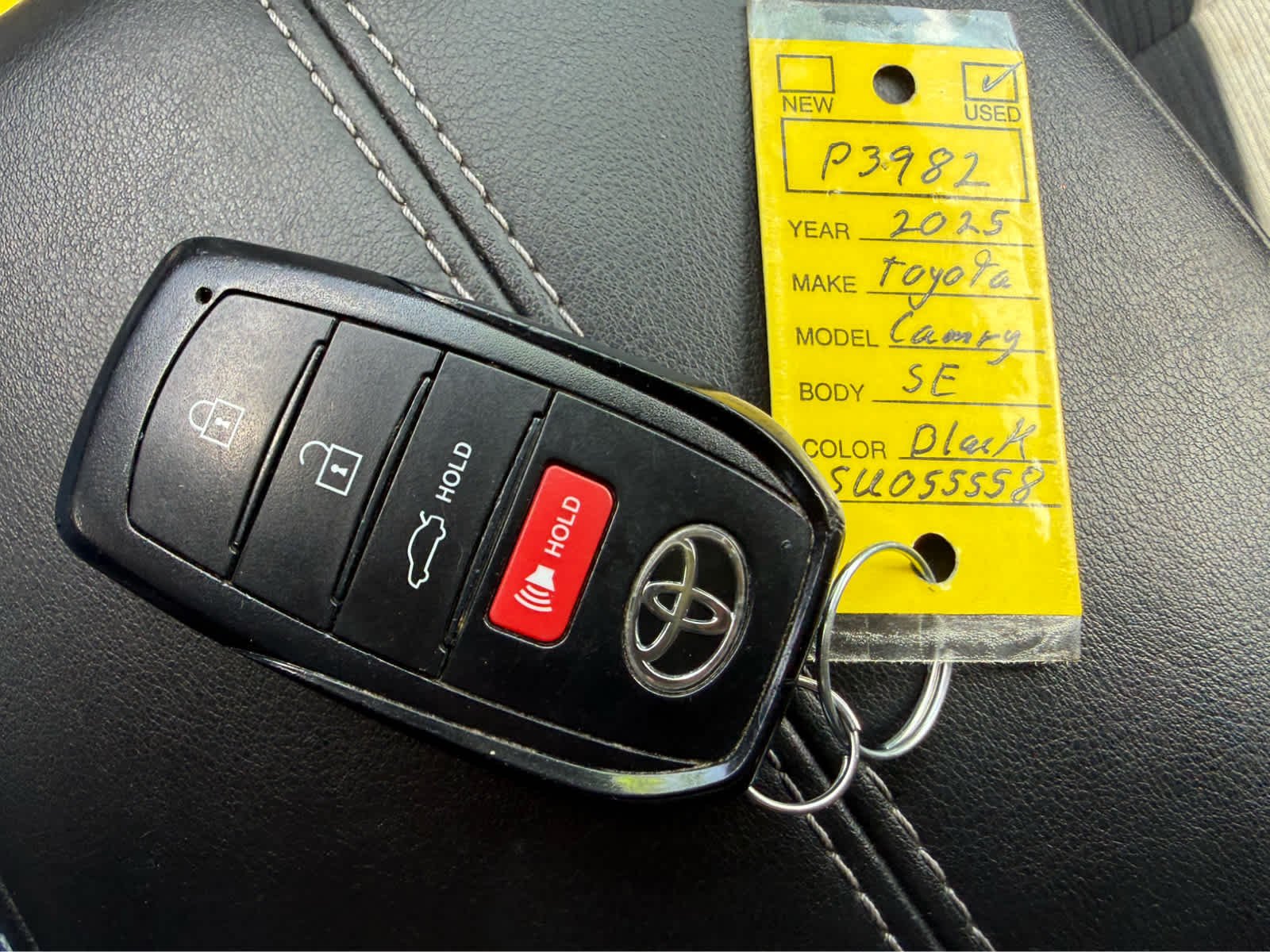 Used 2025 Midnight Black Metallic Toyota XSE image 30