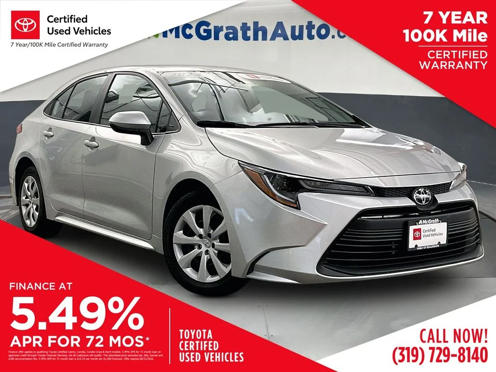 Used 2024 Silver Toyota LE image 1