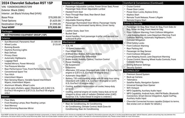 Used 2024 Black Chevrolet RST image 7