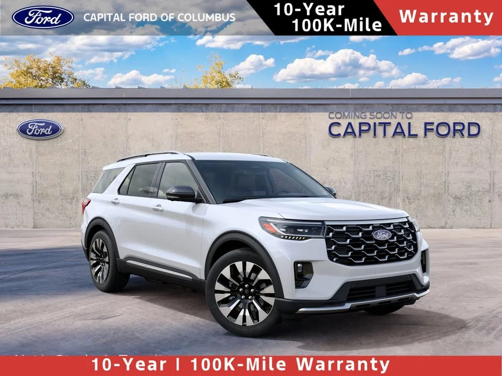 New 2027 Star White Metallic Tri-Coat Ford Platinum™ image 1