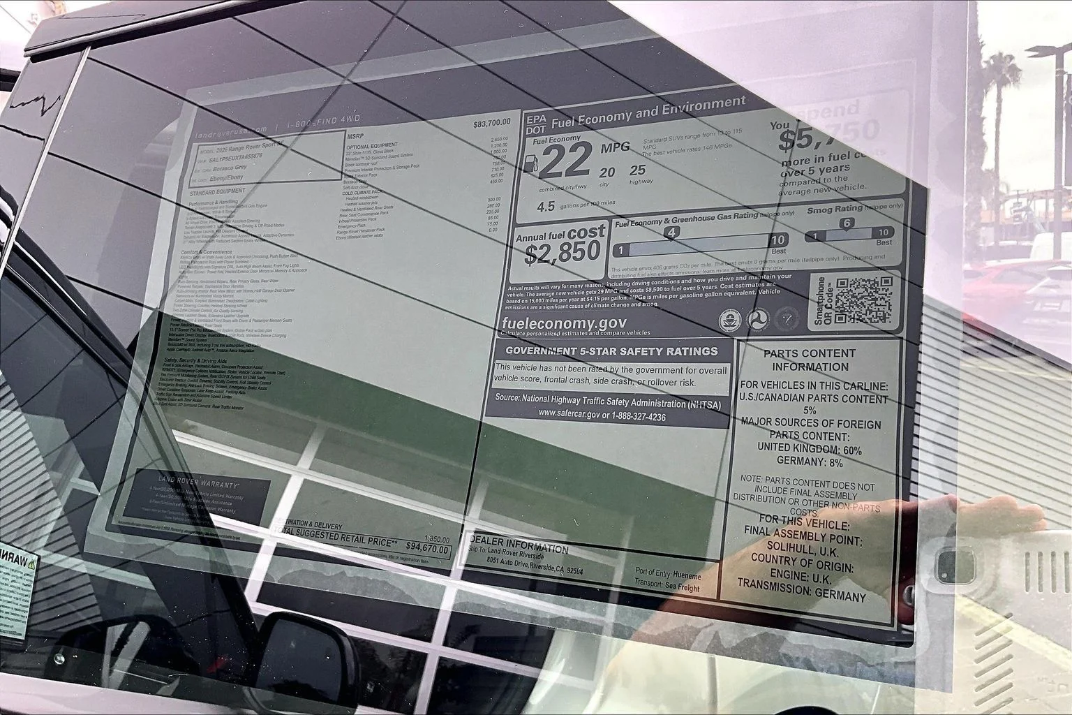 New 2026 Borasco Grey Land Rover SE image 14