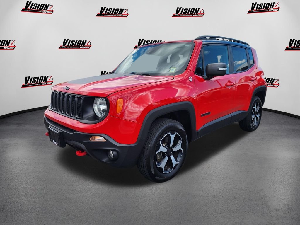 Used 2021 Red Jeep Trailhawk image 1