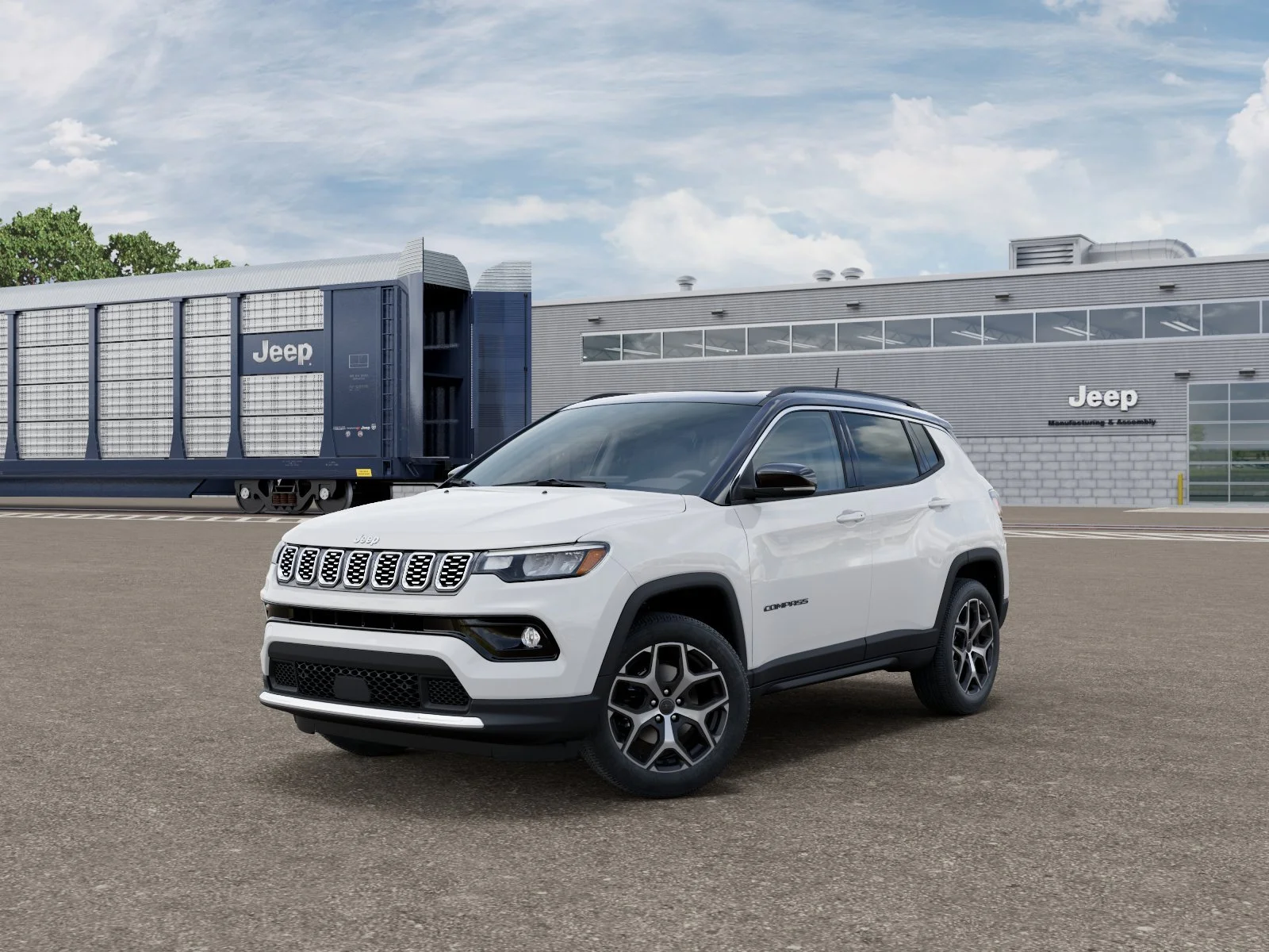 New 2026 Bright White Clear-Coat Exterior Paint Jeep Limited image 1