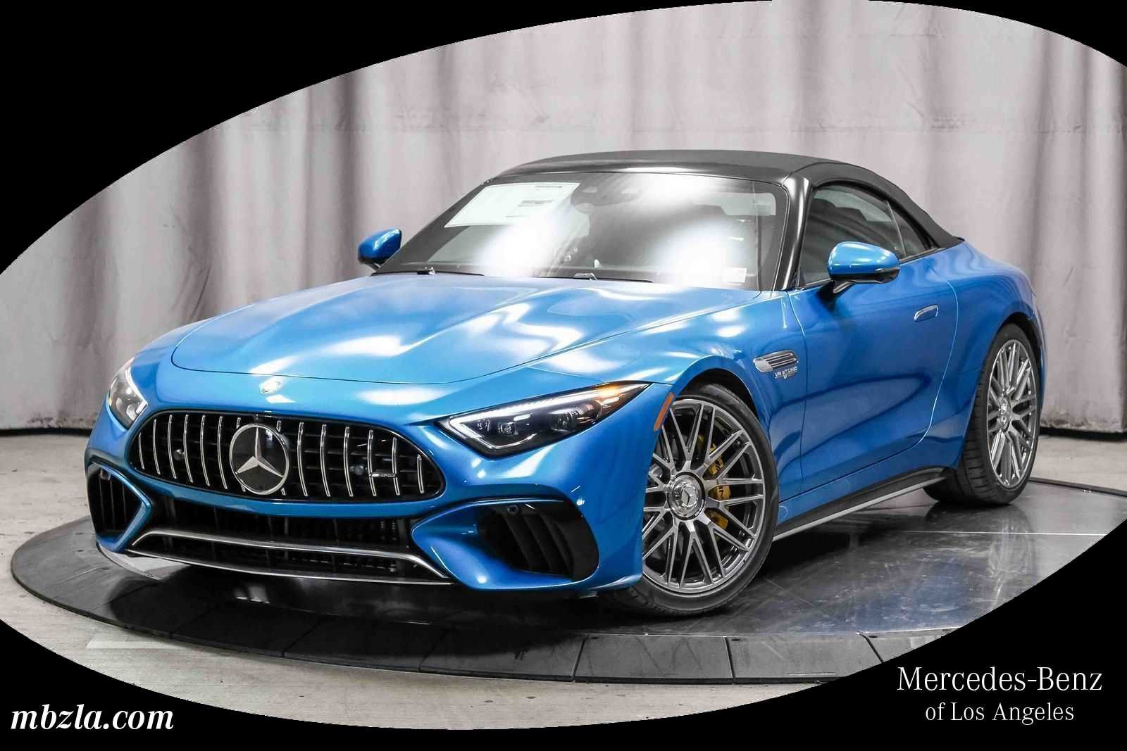 New 2026 Hyper Blue Metallic Mercedes-Benz AMG® SL 55 Roadster image 1