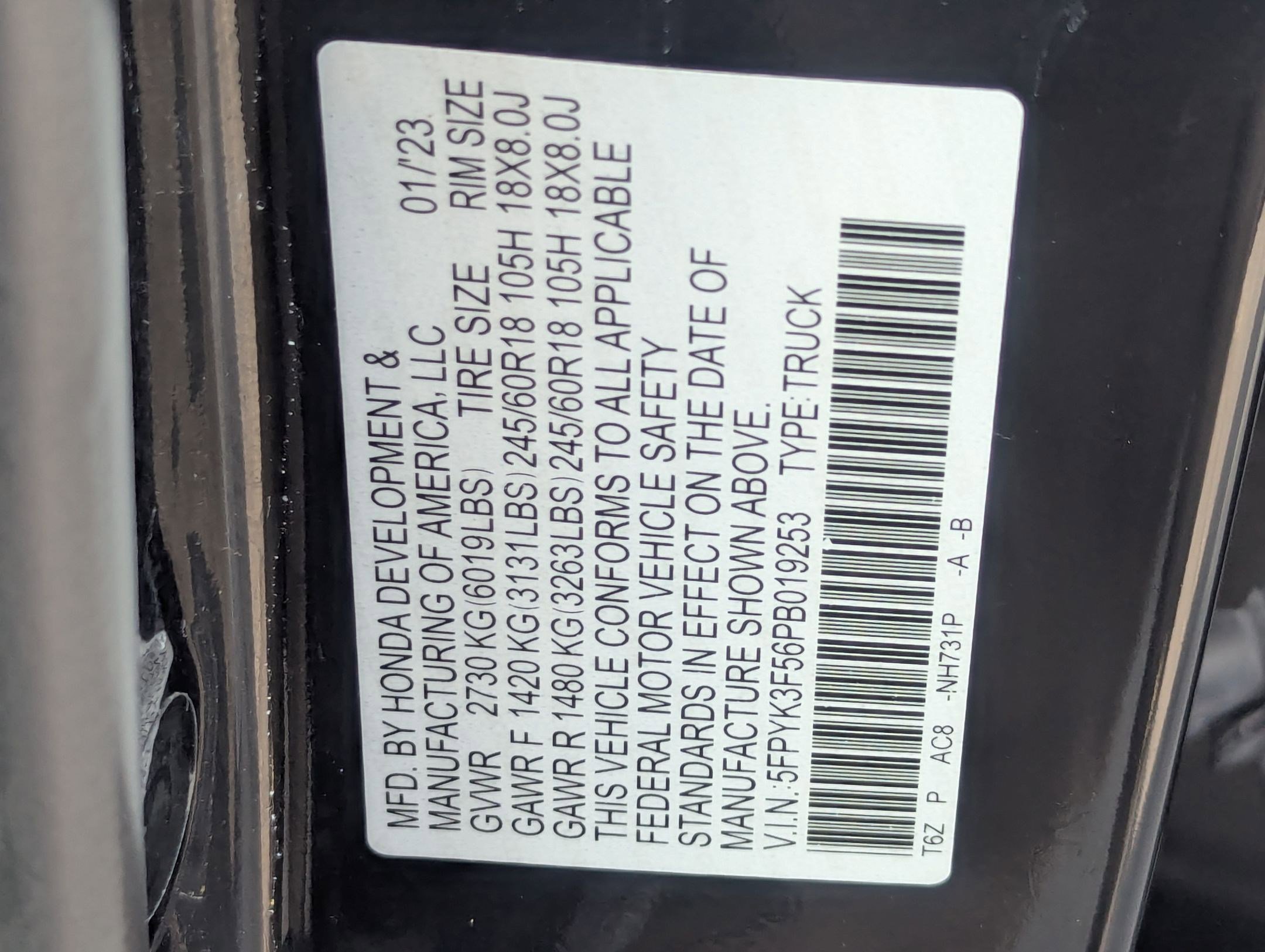 Certified Used 2023 Crystal Black Pearl Honda RTL image 66