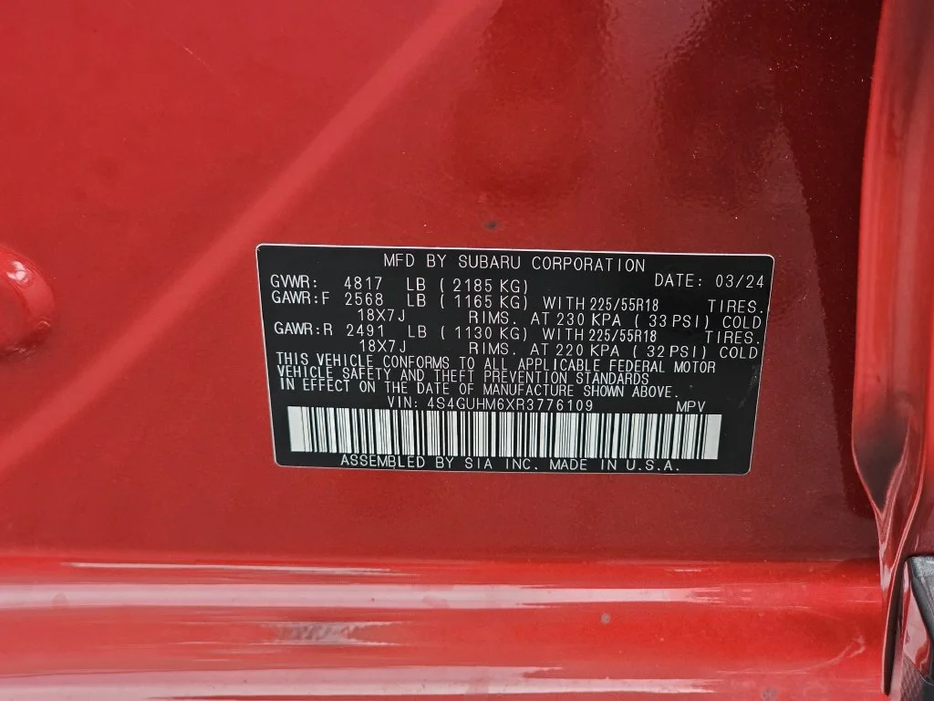 Certified Used 2024 Red Subaru Limited image 31