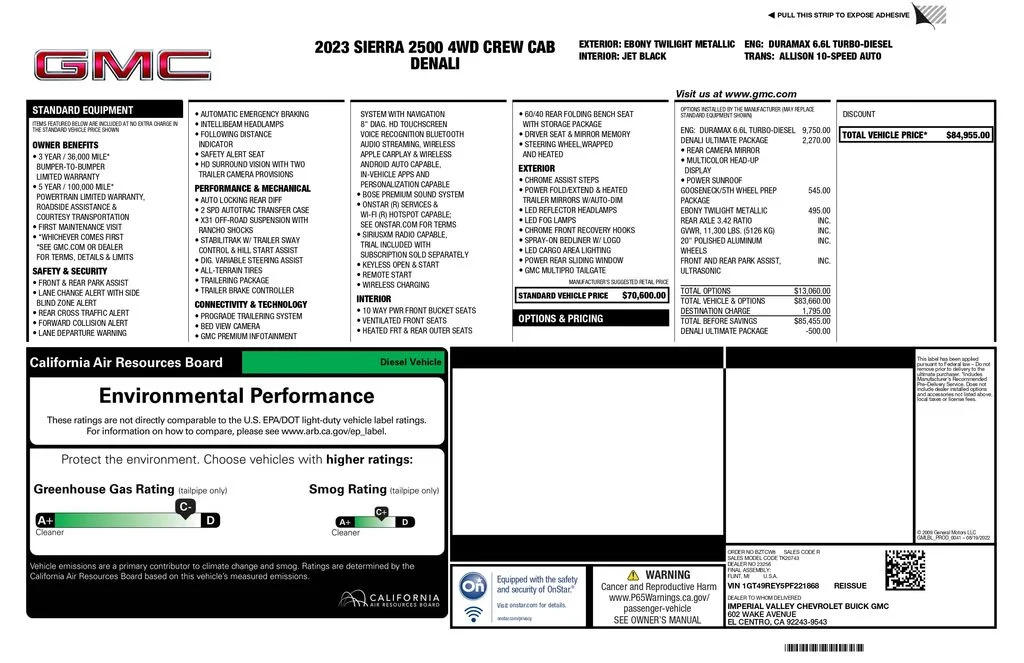 Used 2023 Black GMC Denali image 3