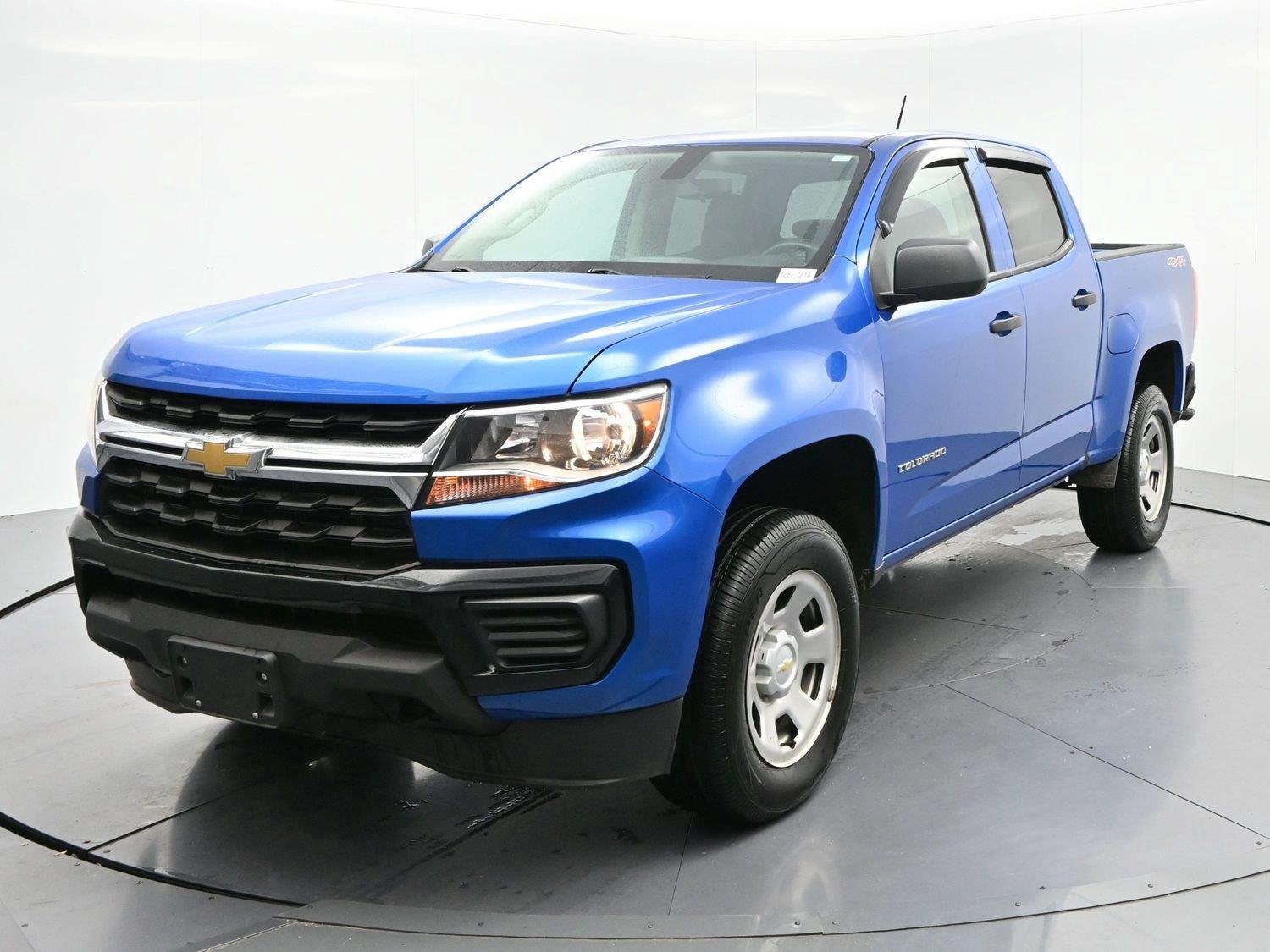 Used 2022 BRIGHT BLUE METALLIC Chevrolet 4WD Work Truck image 3