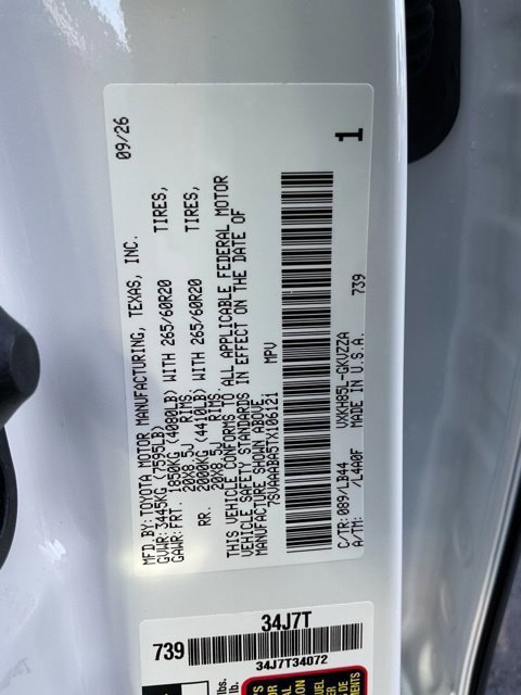 New 2026 Wind Chill Pearl <sup>1</sup> Toyota  1794 Edition image 40