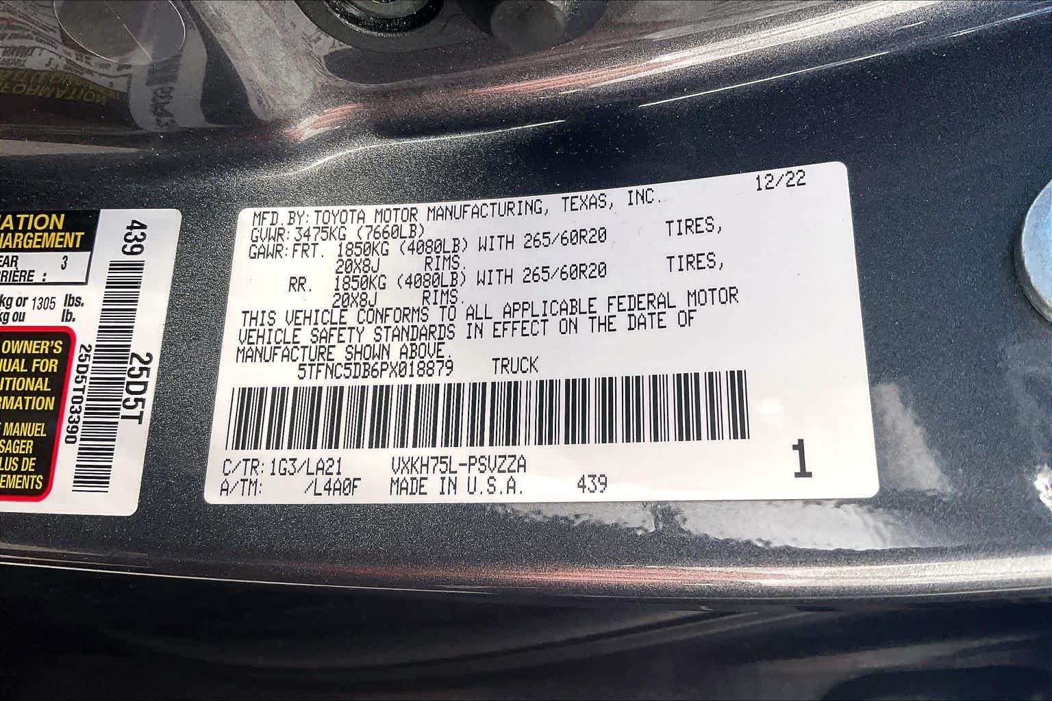 Used 2023 Magnetic Gray Metallic Toyota Platinum Hybrid image 30