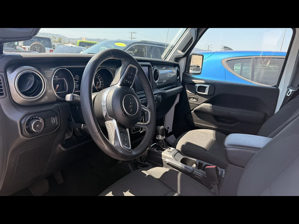 Used 2023 Bright White Clear Coat Jeep Sahara image 5