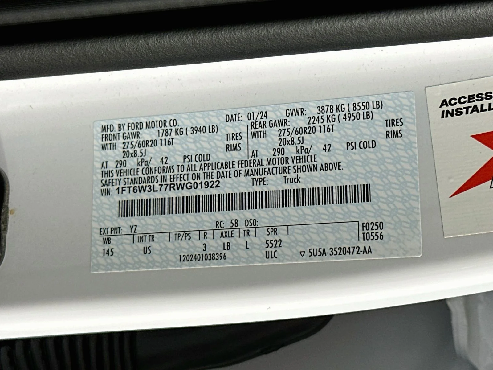 Used 2024 Oxford White Ford Flash image 32