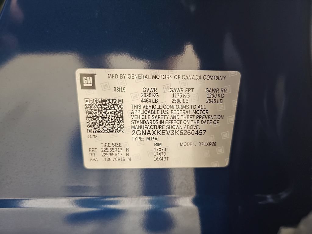 Used 2019 PACIFIC BLUE METALLIC Chevrolet LT image 41