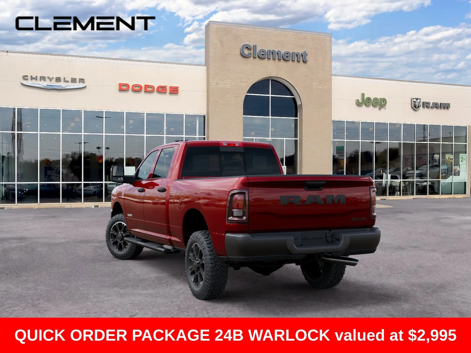 New 2026 Molten Red Pearl-Coat Exterior Paint RAM Warlock image 4