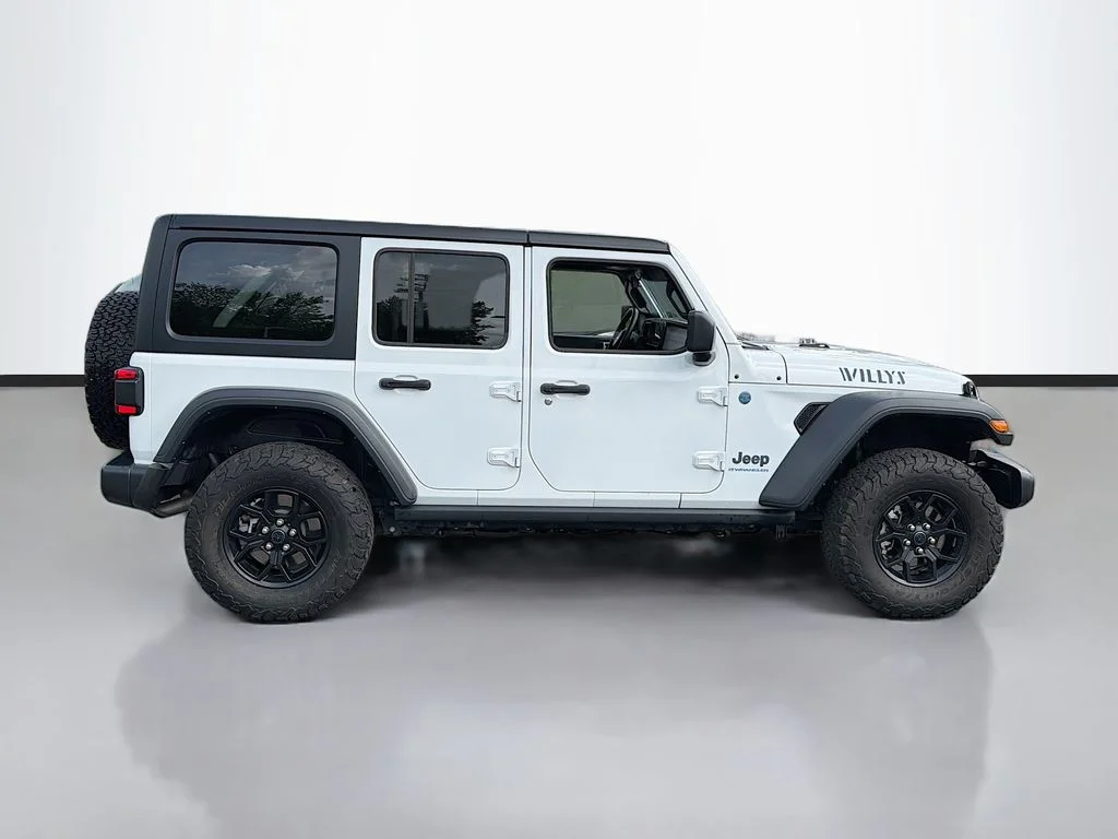 Used 2024 Bright White Clearcoat Jeep Willys 4xe image 4