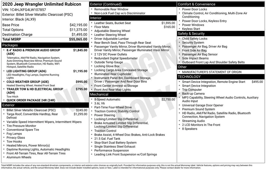Used 2020 Silver Jeep Unlimited Rubicon image 6