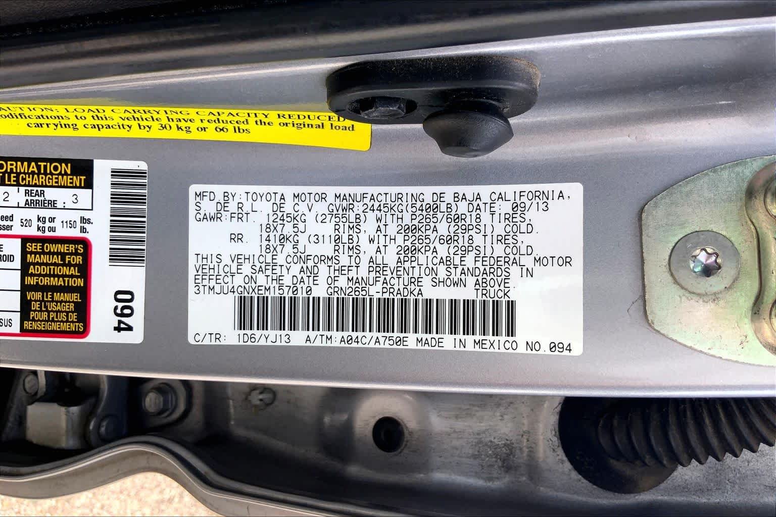 Used 2014 Silver Sky Metallic Toyota PreRunner image 35