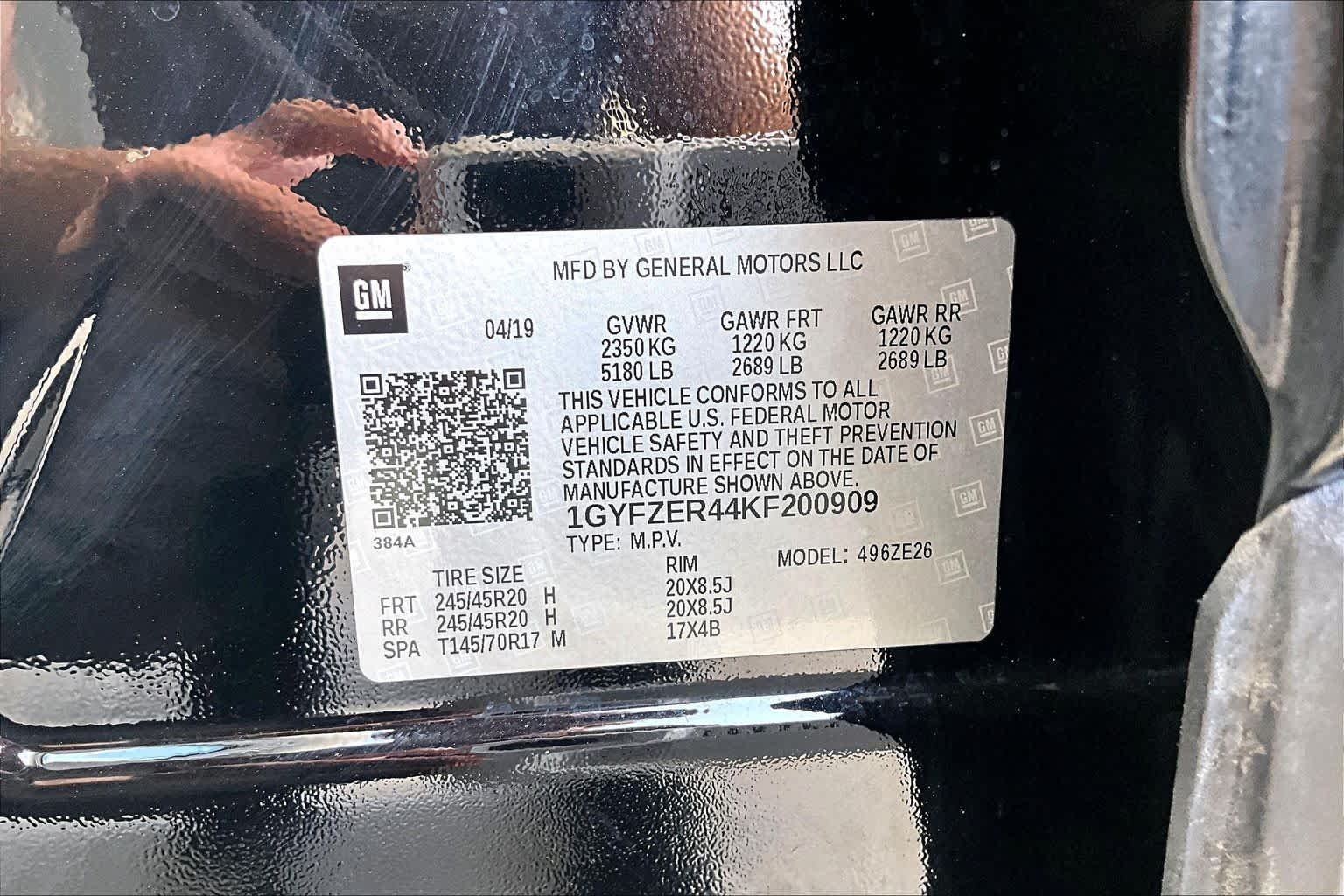 Used 2019 Stellar Black Metallic Cadillac FWD Sport image 29