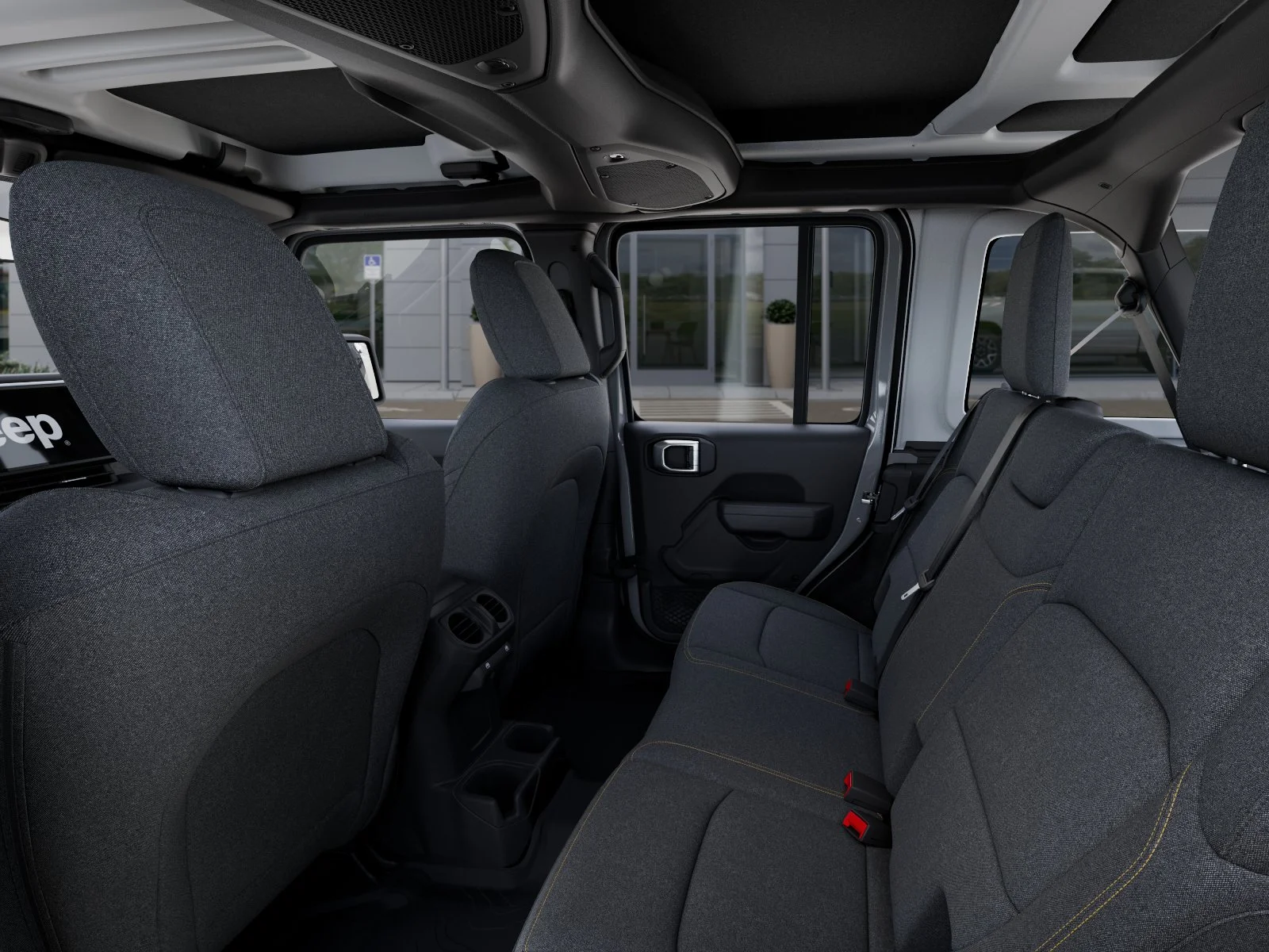 New 2026 Bright White Clear-Coat Exterior Paint Jeep Sport S image 49