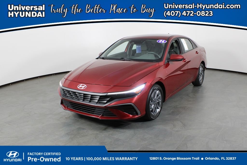 Certified Used 2024 Red Hyundai Blue image 1