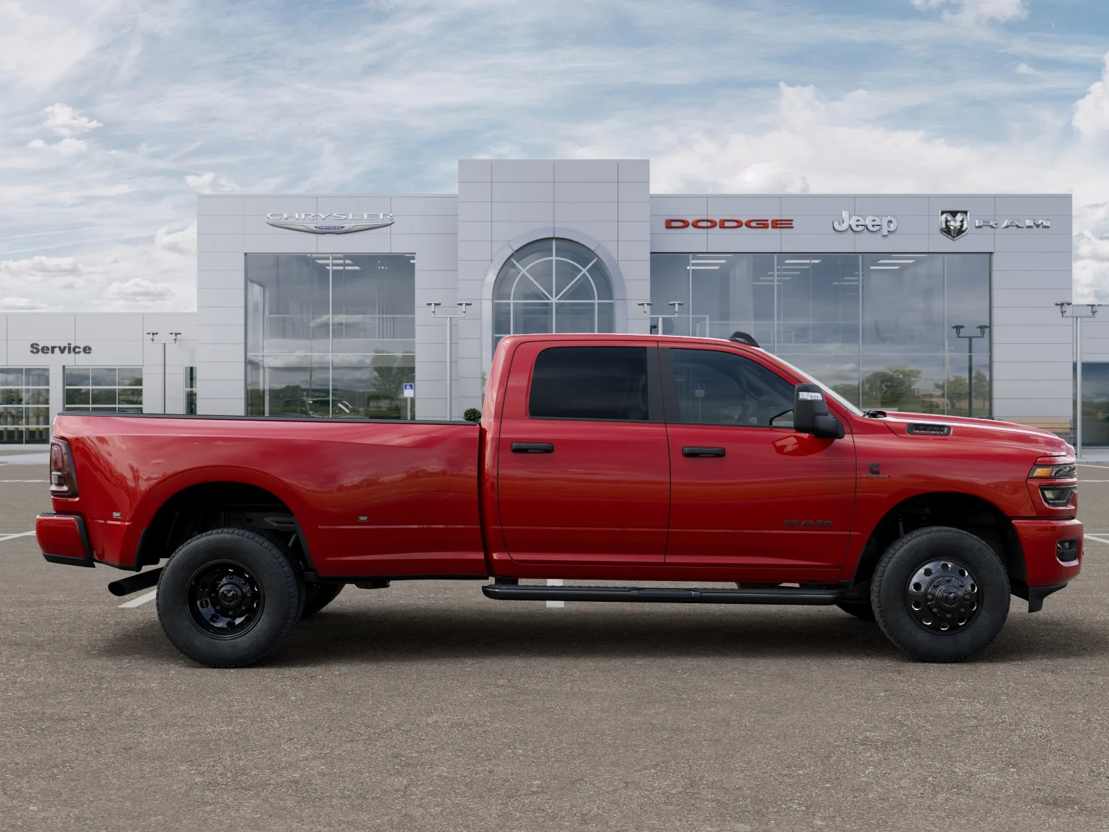 New 2026 Flame Red Clear-Coat Exterior Paint RAM Big Horn image 49