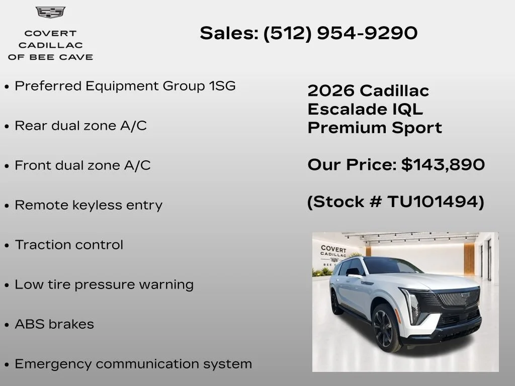 2026 Cadillac Escalade IQL Premium Sport - Photo 8