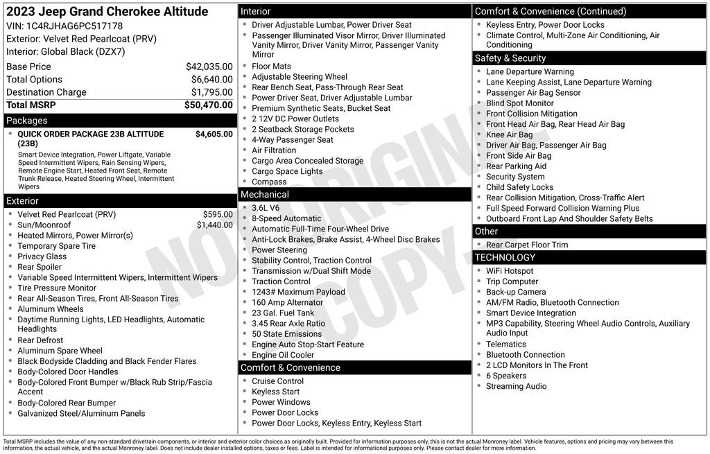 Used 2023 Red Jeep Altitude X image 29