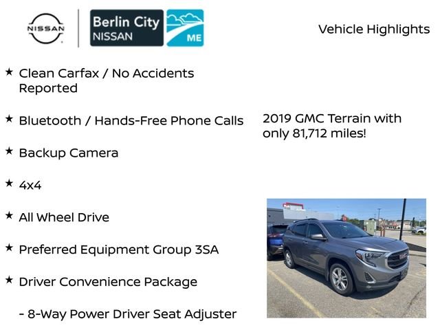 Used 2019 Steel Metallic GMC SLE image 2