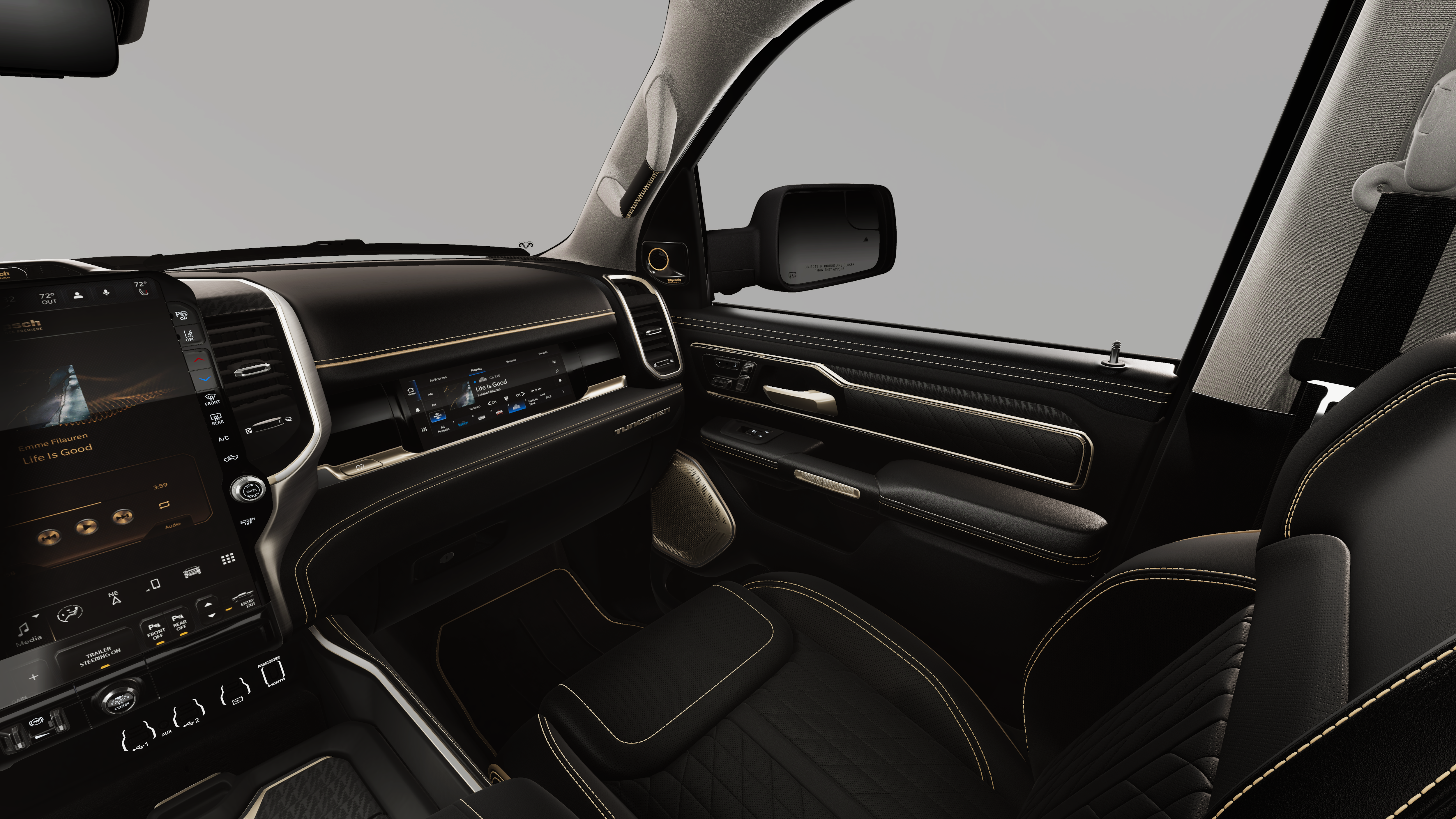 New 2026 Diamond Black Crystal Pearl-Coat Exterior Paint RAM  image 7