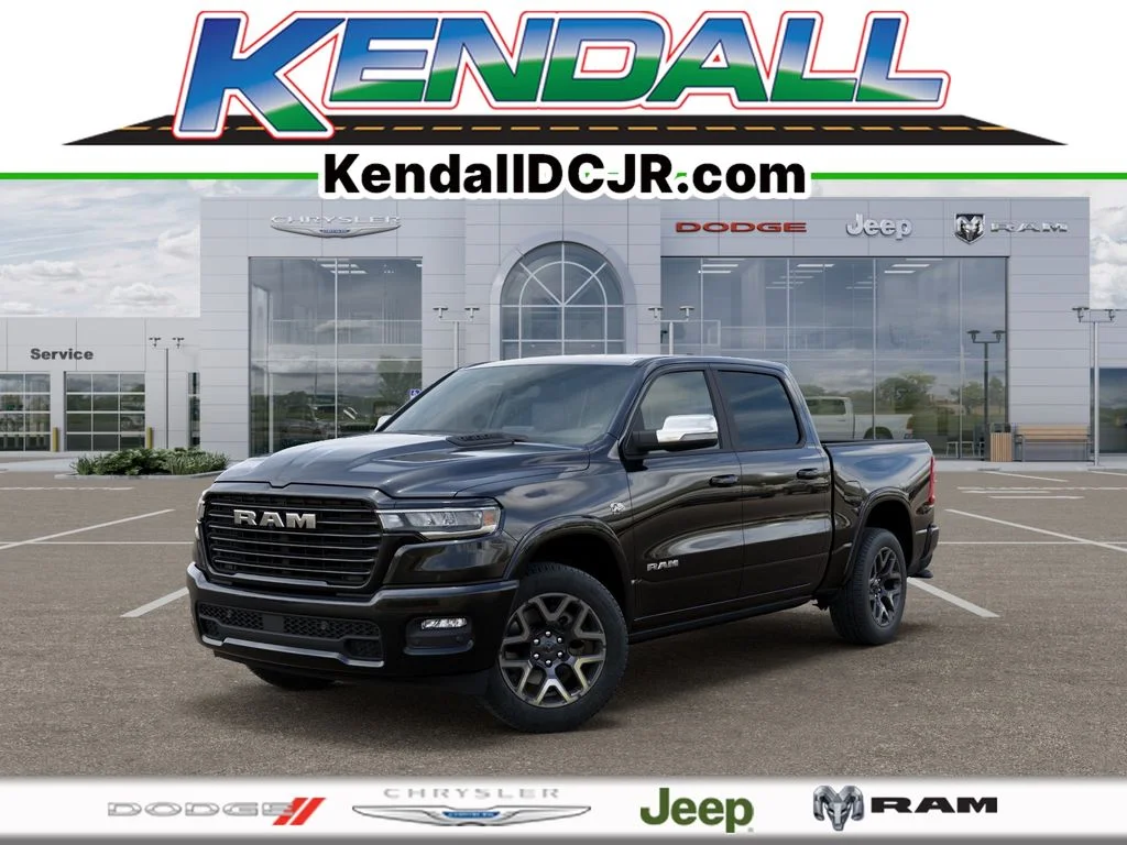 New 2026 Diamond Black Crystal Pearl-Coat Exterior Paint RAM Laramie image 1