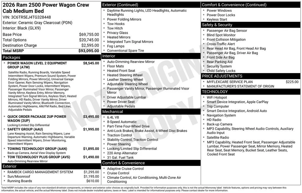 New 2026 Ceramic Gray Clearcoat RAM Power Wagon image 6