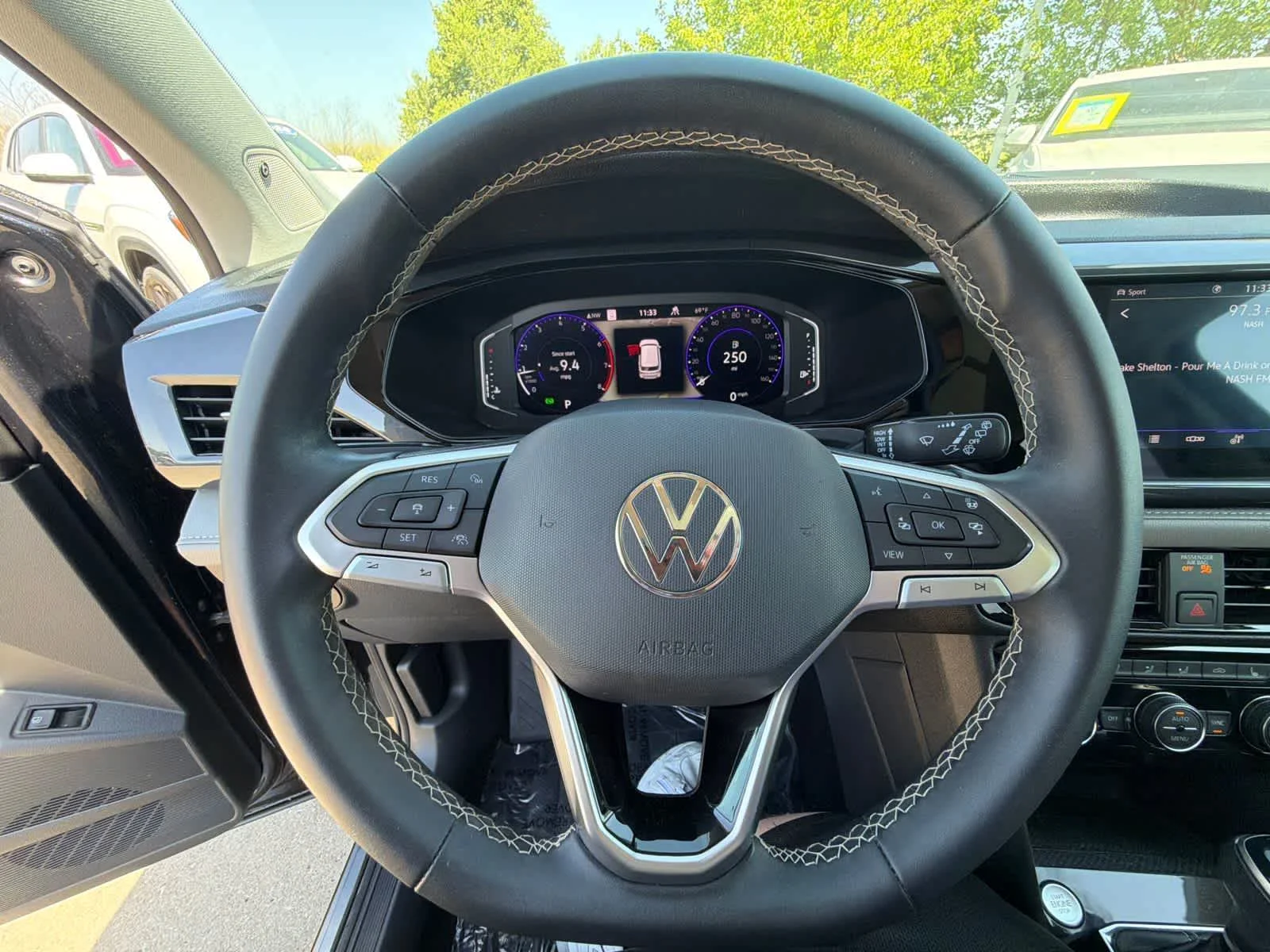Certified Used 2023 Deep Black Pearl Volkswagen SEL image 3