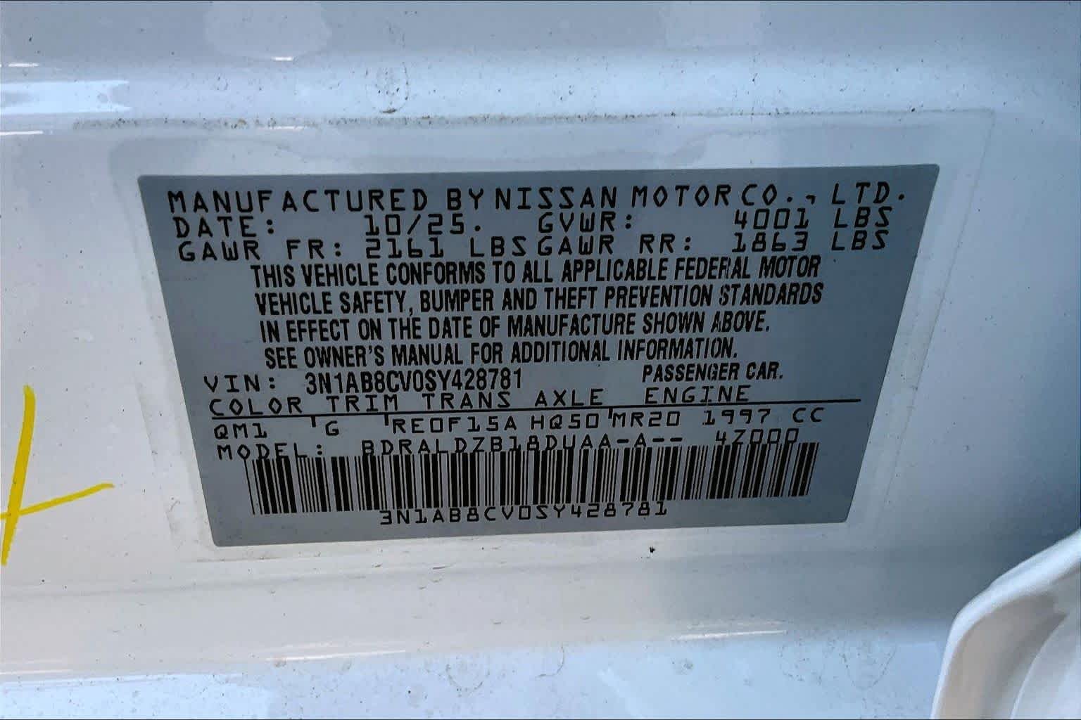 Certified Used 2025 Fresh Powder Nissan SV image 14