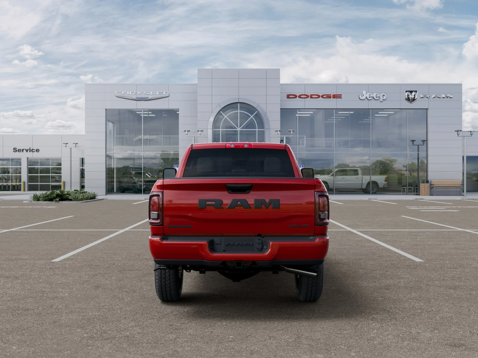 New 2026 Flame Red Clear-Coat Exterior Paint RAM Big Horn image 52